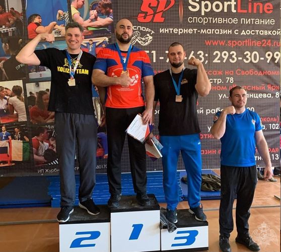 Красноярский военнослужащий стал серебряным призером краевого  Чемпионата по армрестлингу