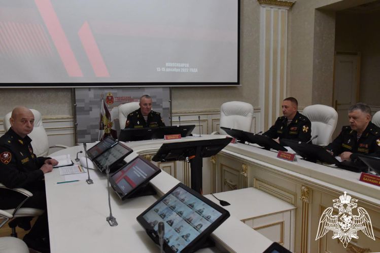 Начальник Управления Росгвардии по Красноярскому краю генерал-майор полиции Валерий Кускашев принимает участие в оперативном сборе руководящего состава Сибирского округа 