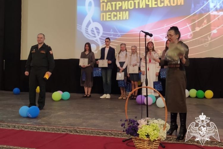 В Управлении Росгвардии по Красноярскому краю прошел первый тур детской патриотической песни