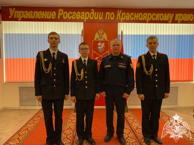 Руководитель Управления Росгвардии по Красноярскому краю встретился с кадетами