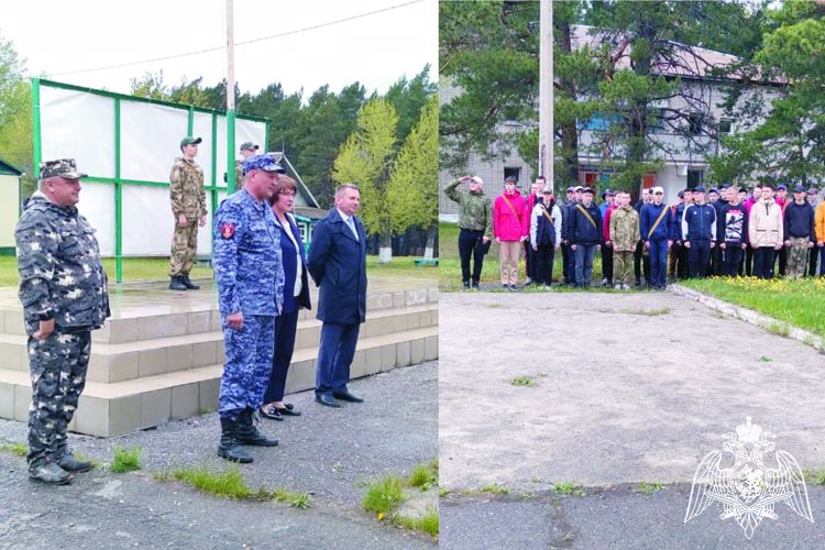 В Красноярском крае военнослужащие и сотрудники Росгвардии принимают участие в сборах для старшеклассников