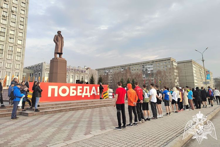 Сотрудники Росгвардии приняли участие в спортивных забегах, приуроченных ко Дню Победы