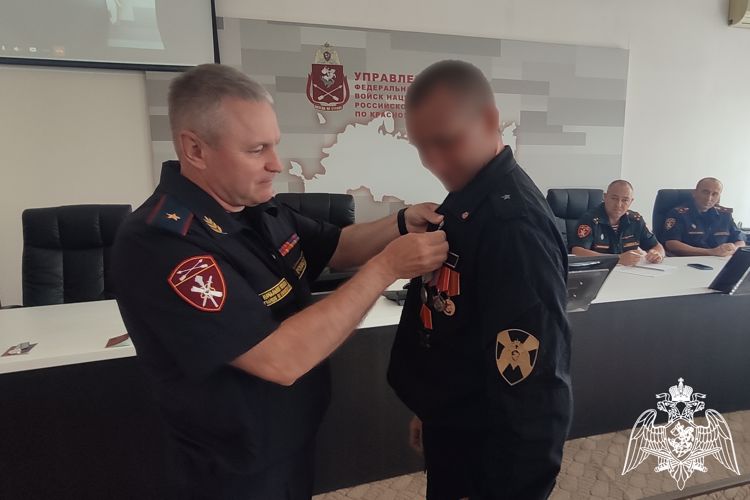 Красноярским росгвардейцам - участникам СВО вручены государственные награды