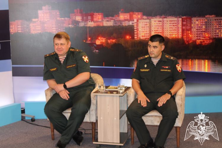 Руководители воинской части Росгвардии стали гостями на телеканале «ТВИН-Зеленогорск»