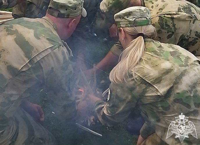 В Зеленогорске команда росгвардейцев победила в  военно-патриотической игре «Сибирский щит»