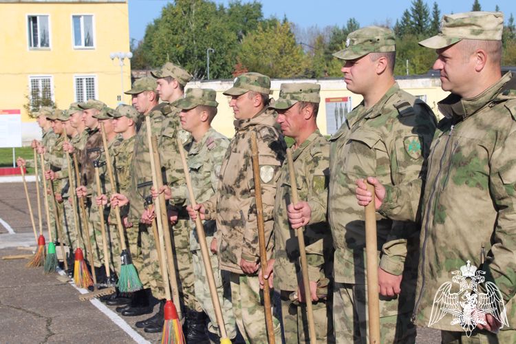 Зеленогорские военнослужащие Росгвардии приняли участие во Всероссийской акции «Зеленая Россия»