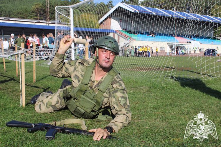 В Зеленогорске команда росгвардейцев победила в  военно-патриотической игре «Сибирский щит»