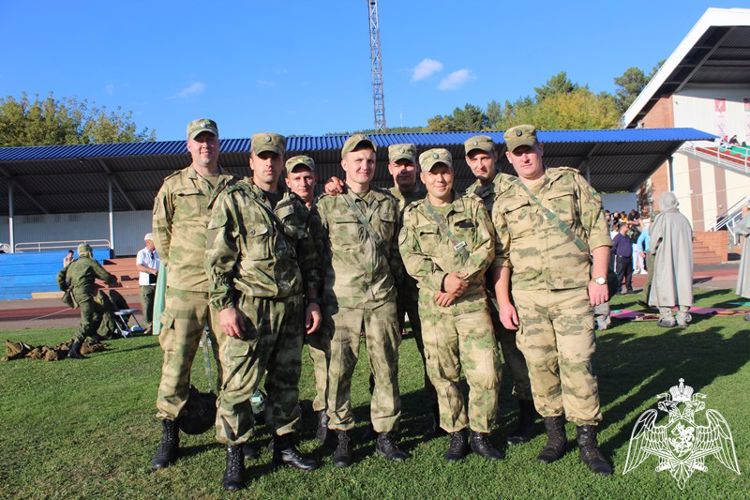 В Зеленогорске команда росгвардейцев победила в  военно-патриотической игре «Сибирский щит»