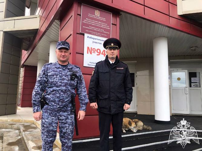 В Красноярском крае сотрудники Росгвардии обеспечили порядок и безопасность в единый день голосования
