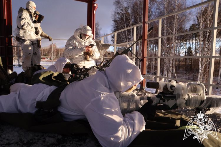 В Красноярском крае завершились учебные сборы снайперов Росгвардии 