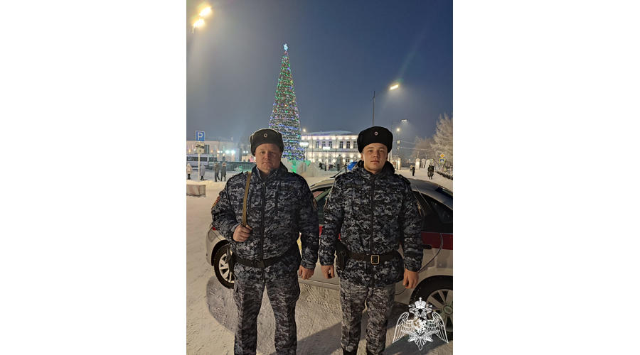 В Красноярском крае сотрудники Росгвардии обеспечили охрану общественного порядка в новогоднюю ночь