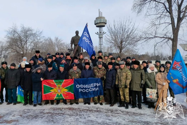 Военнослужащие Росгвардии Красноярского края отметили 35-летие вывода советских войск из Афганистана
