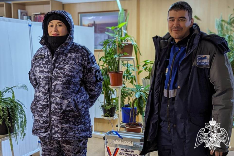 Росгвардейцы  Красноярского края досрочно проголосовали  на выборах Президента России в труднодоступных районах Крайнего Севера