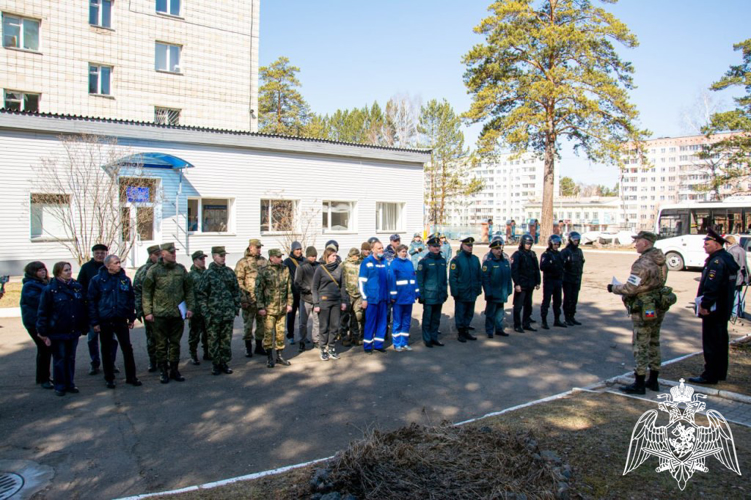 В Железногорске военнослужащие и сотрудники Росгвардии приняли участие в  межведомственных учениях,  посвященых ликвидаторам аварии на Чернобыльской АЭС