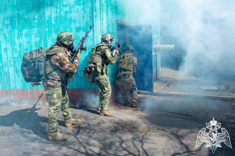 В Железногорске военнослужащие и сотрудники Росгвардии приняли участие в  межведомственных учениях,  посвященых ликвидаторам аварии на Чернобыльской АЭС