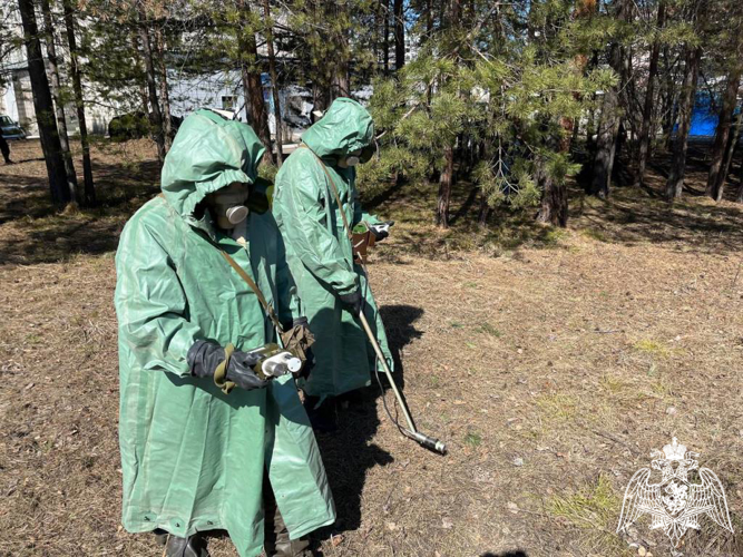 В Железногорске военнослужащие и сотрудники Росгвардии приняли участие в  межведомственных учениях,  посвященых ликвидаторам аварии на Чернобыльской АЭС