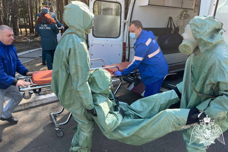 В Железногорске военнослужащие и сотрудники Росгвардии приняли участие в  межведомственных учениях,  посвященых ликвидаторам аварии на Чернобыльской АЭС