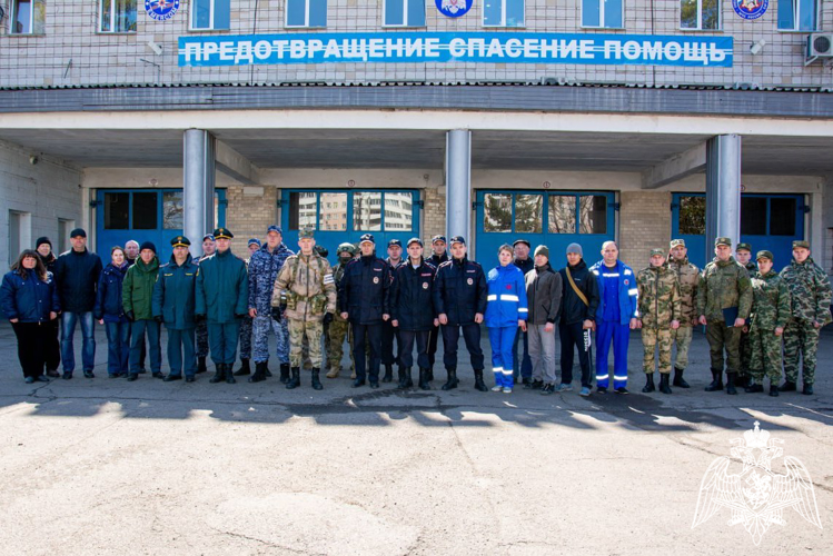 В Железногорске военнослужащие и сотрудники Росгвардии приняли участие в  межведомственных учениях,  посвященых ликвидаторам аварии на Чернобыльской АЭС