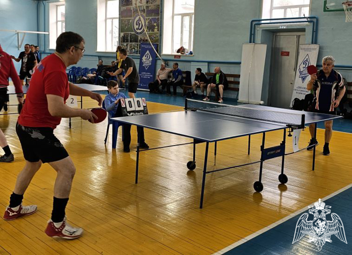 Ветераны Росгвардии стали призерами чемпионата Красноярского «Динамо»  по настольному теннису