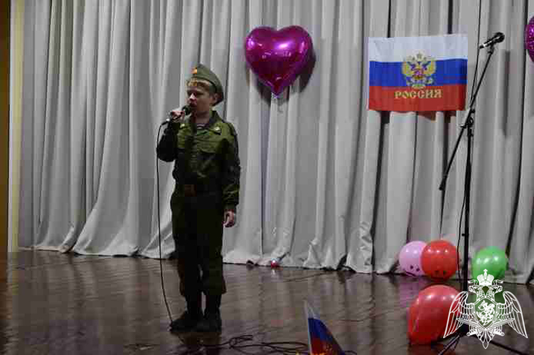 Фестиваль детской патриотической песни состоялся среди детей военнослужащих Красноярского соединения Росгвардии
