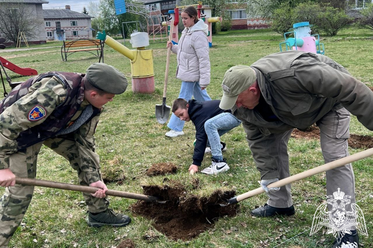 Класс Росгвардии в Зеленогорске присоединился к акции «Сад Памяти»