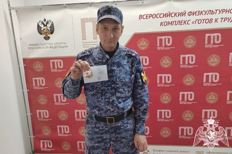 В Назарово росгвардейцы сдали нормативы ГТО