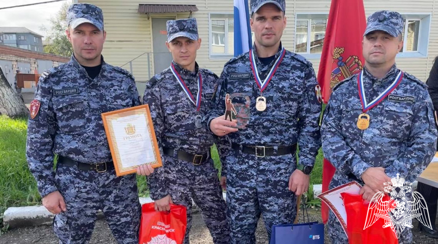 Среди сотрудников подразделений  вневедомственной охраны Росгвардии Красноярского края определились лучшие гиревики