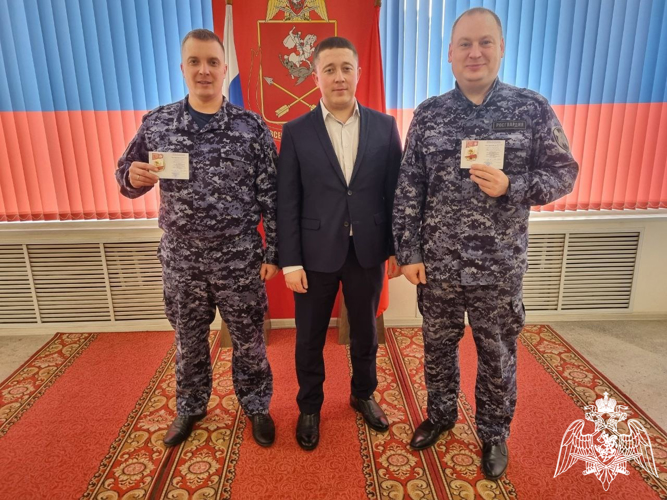 Красноярским военнослужащим Росгвардии вручены золотые знаки отличия ГТО