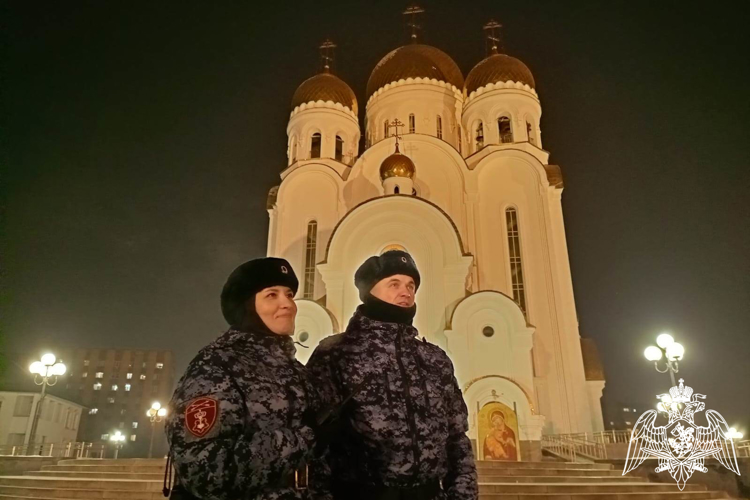 Красноярская Росгвардия обеспечила правопорядок и безопасность в праздник Рождества Христова