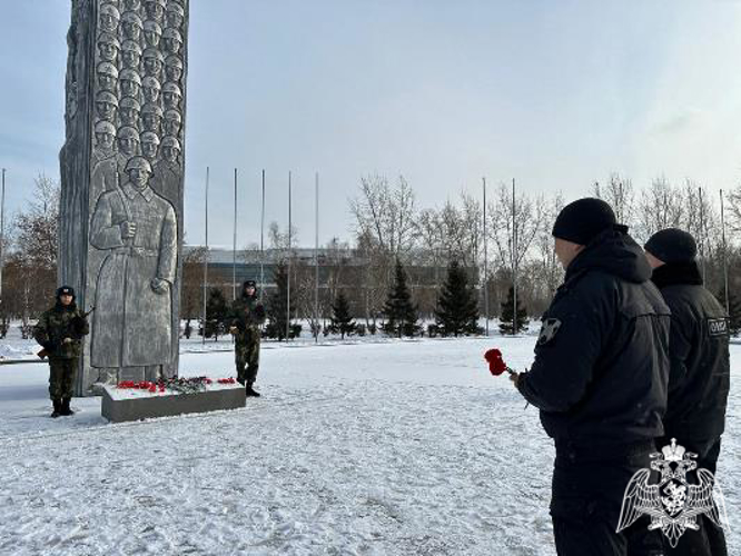 В Красноярском крае сотрудники  Росгвардии приняли участие в памятных мероприятиях, приуроченных Дню полного снятия блокады Ленинграда