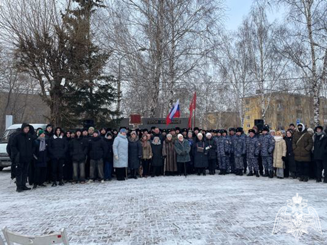 В Красноярском крае сотрудники  Росгвардии приняли участие в памятных мероприятиях, приуроченных Дню полного снятия блокады Ленинграда