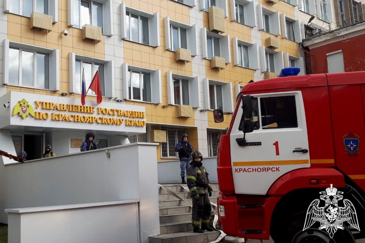 В Управлении Росгвардии по Красноярскому краю завершились пожаро-тактические занятия