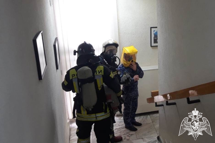 В Управлении Росгвардии по Красноярскому краю завершились пожаро-тактические занятия