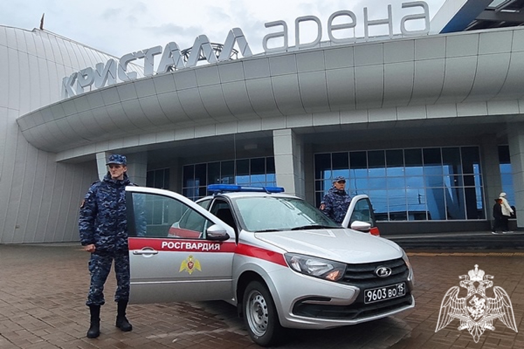 В Красноярске росгвардейцы в «Кристалл арене» представили свои локации