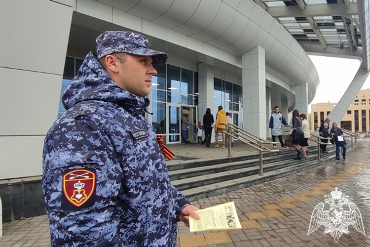 В Красноярске росгвардейцы в «Кристалл арене» представили свои локации