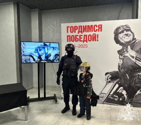 В Красноярске росгвардейцы в «Кристалл арене» представили свои локации