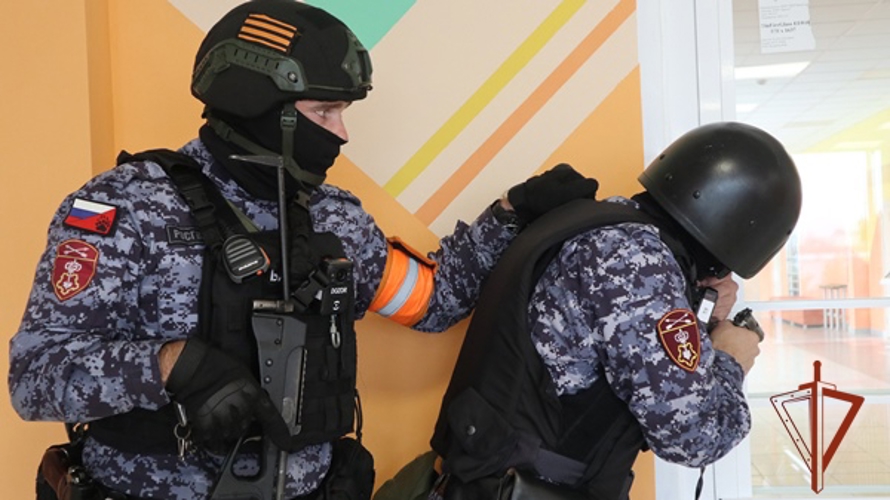 В Свердловском районе росгвардейцы провели антитеррористические учения