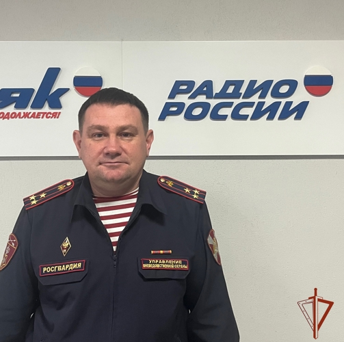 Начальник краевого управления вневедомственной охраны Росгвардии в теле и радиоэфирах рассказал о службе