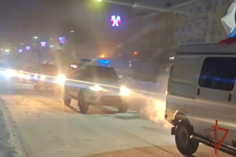 Дудинские росгвардейцы присоединились к автопробегу «Мы выбираем мир»