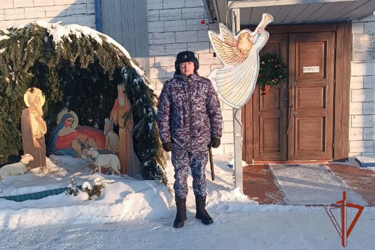 Росгвардейцы обеспечили правопорядок во время празднования Крещения в Красноярском крае