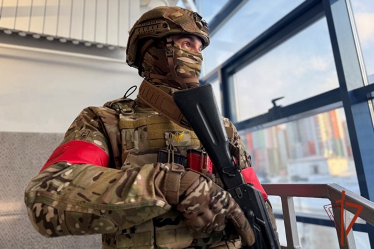 В Центральном районе росгвардейцы провели антитеррористические учения