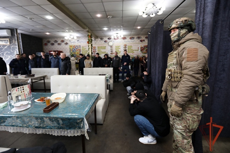В Красноярске проведён масштабный миграционный рейд с участием спецподразделений Росгвардии (Видео)