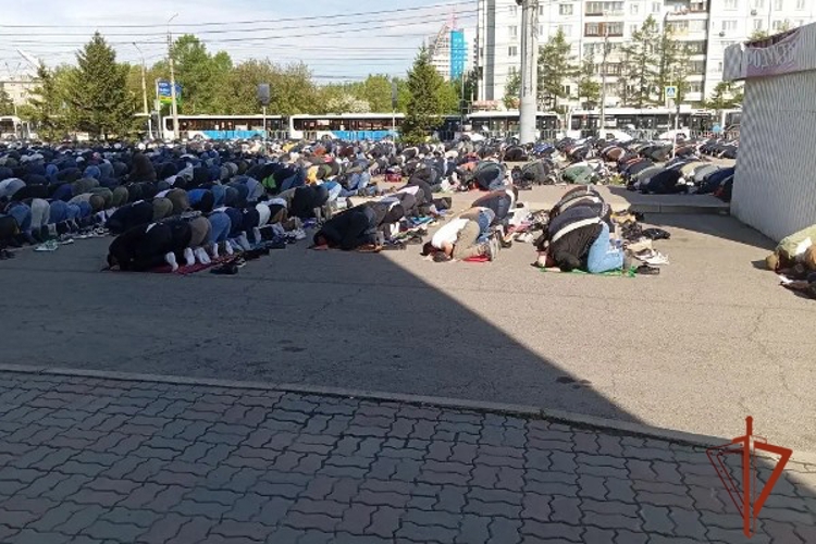 Сотрудники Управления Росгвардии по Красноярскому краю были задействованы в обеспечении правапорядка праздника Курбан-Байрам