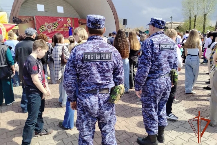 Ужурские сотрудники Росгвардии приняли участие в торжественных мероприятиях, посвященных Дню Победы