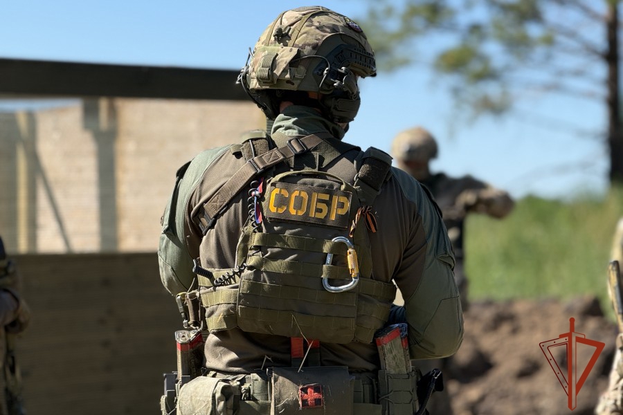 В Красноярском крае при силовой поддержке СОБР Росгвардии задержан подозреваемый в нападении на сотрудников ОВД