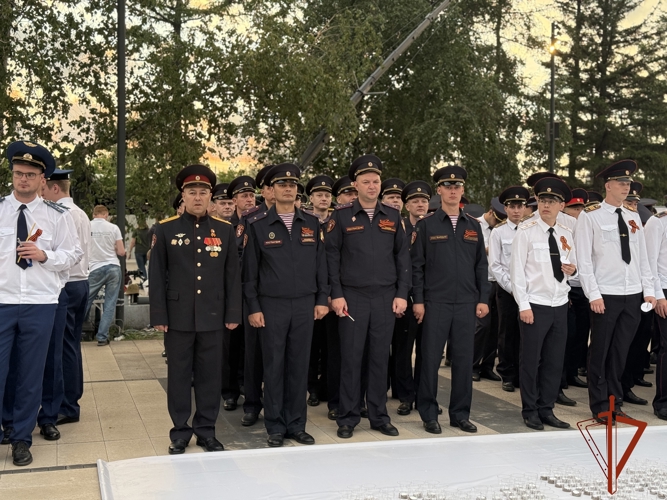 В Красноярском крае росгвардейцы приняли участие в церемониях, посвященных Дню памяти и скорби