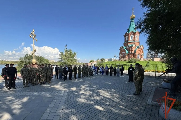 Военнослужащий Железногорской воинской части Красноярского соединения принял участие в мероприятии, посвящённом Дню ветеранов боевых действий