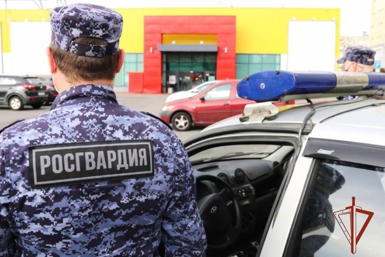 В Красноярске сотрудники Росгвардии задержали  подозреваемого в серии краж из супермаркета