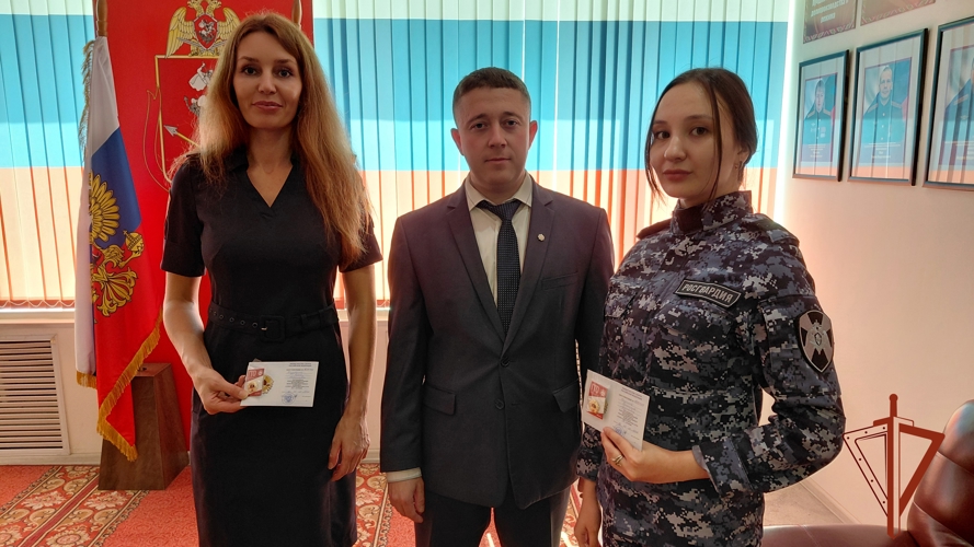 Золотой знак ГТО вручен росгвардейцам Управления Росгвардии по Красноярскому краю